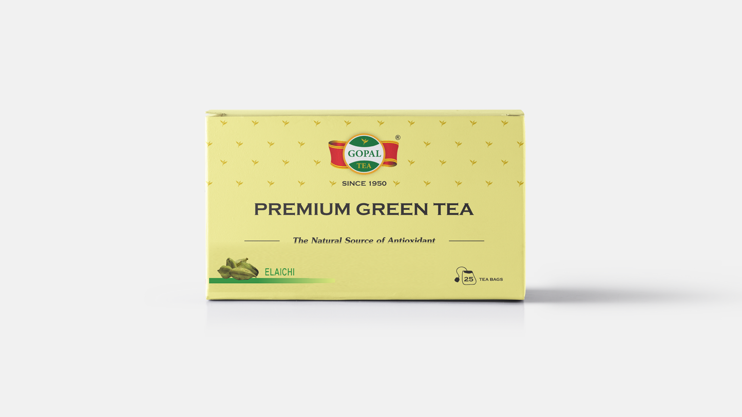 Green Tea Cardamom Flavour (25 Tea Bags)