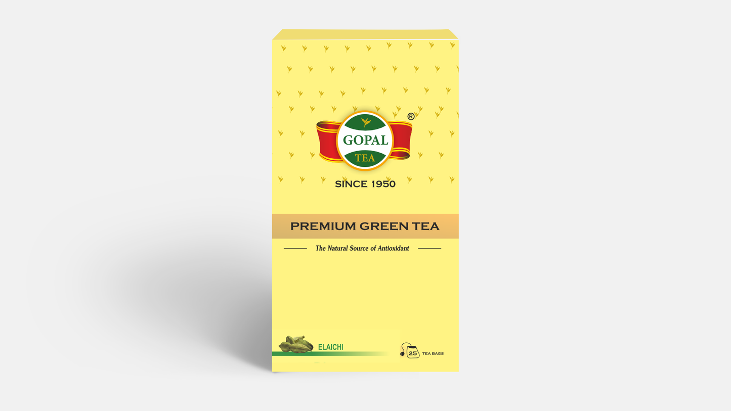 Green Tea Cardamom Flavour (25 Tea Bags)