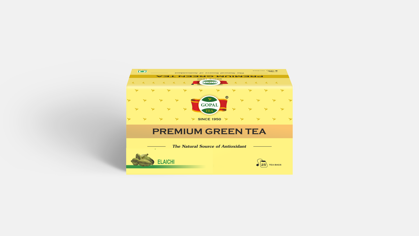 Green Tea Cardamom Flavour (25 Tea Bags)