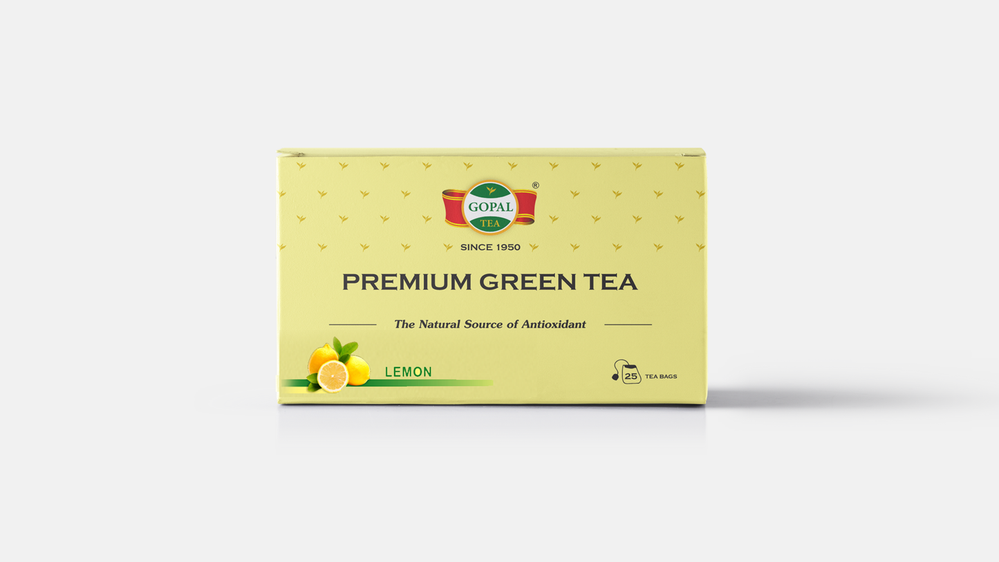 Green Tea Lemon Flavour (25 Tea Bags)
