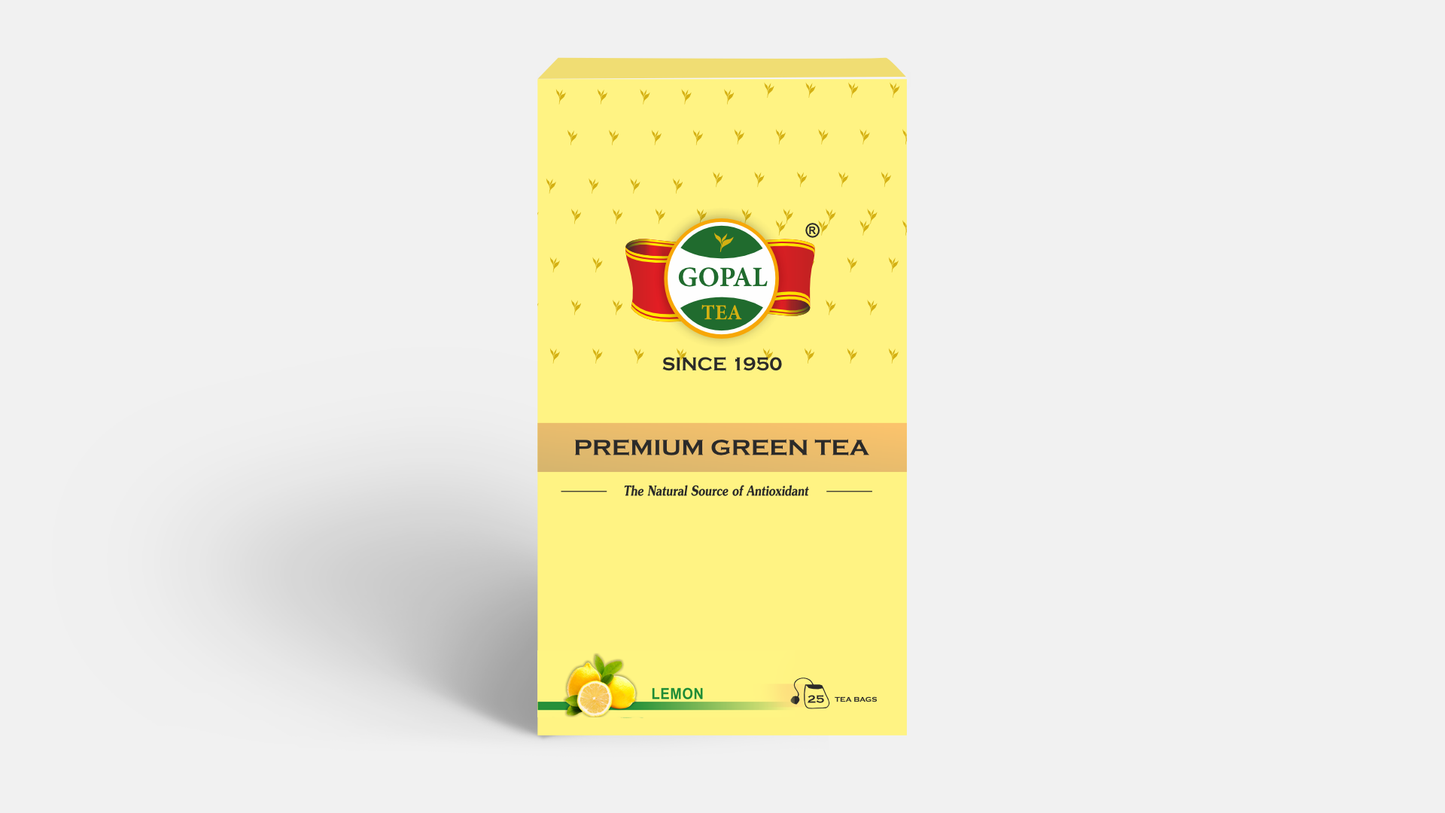 Green Tea Lemon Flavour (25 Tea Bags)