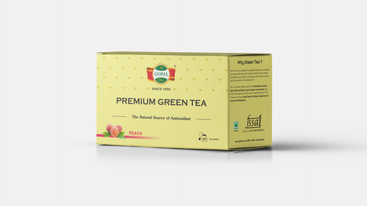 Green Tea Peach Flavour (25 Tea Bags)